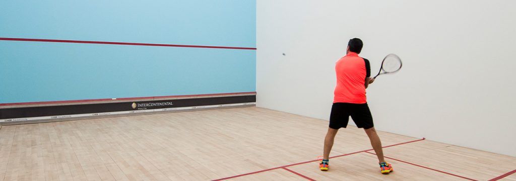 Cynergi Health & Fitness | Squash Court Side View