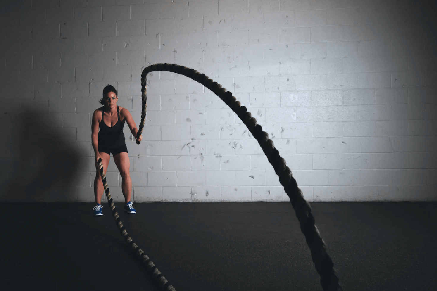 Cynergi Health & Fitness | Indoor friendly hiit workouts for cold weather | Battle ropes